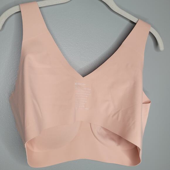HoneyLove V Neck Bra Women's Size 1X Beige‎ Tan Wireless Seamless Smoothing Soft - Picture 6 of 9